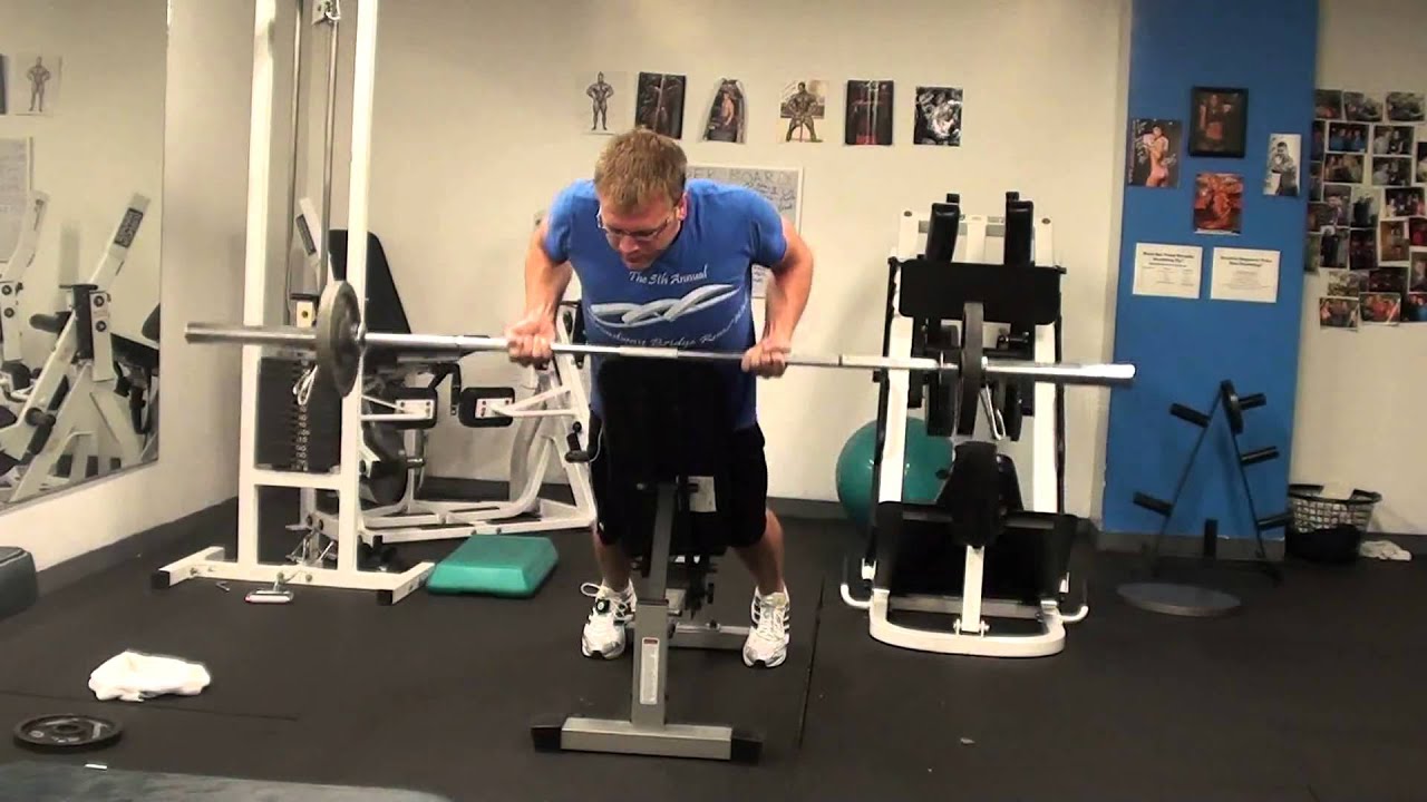 James Hanton (Personal Trainer) Incline barbell reverse row.wmv - YouTube