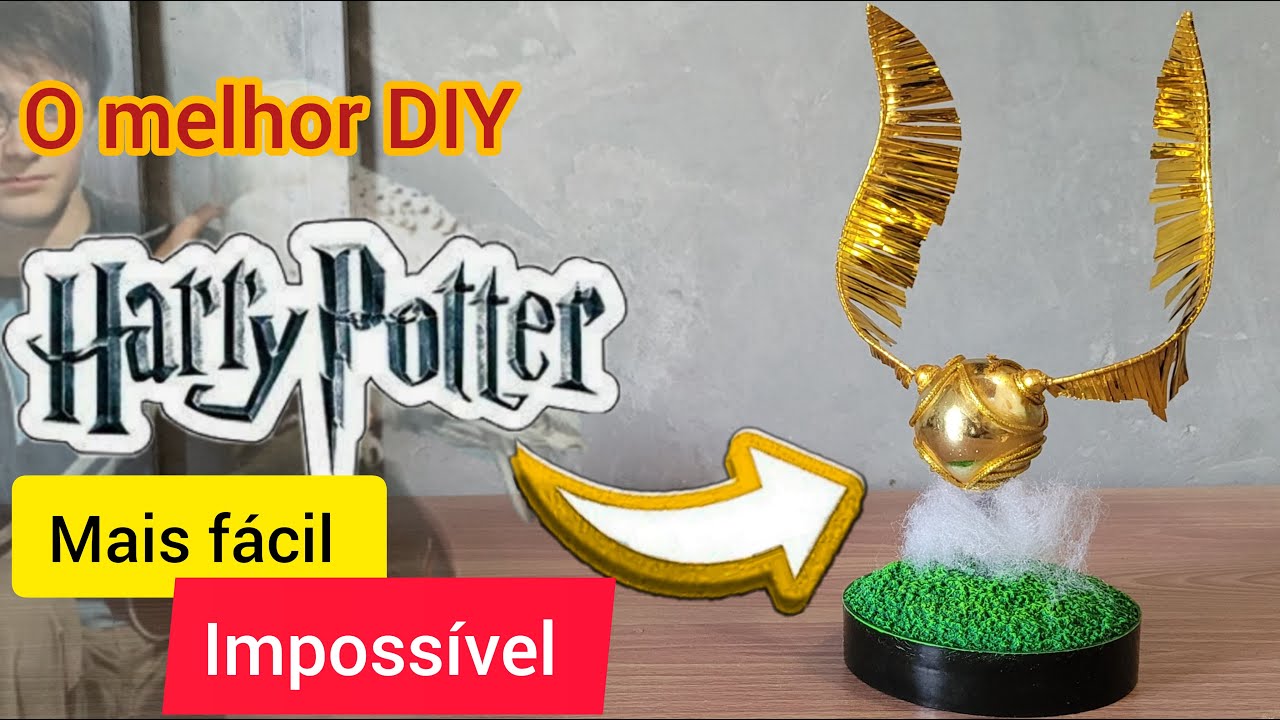 #Diy Harry Potter: Como Fazer o Pomo de Ouro de forma simples, sem gastar muito