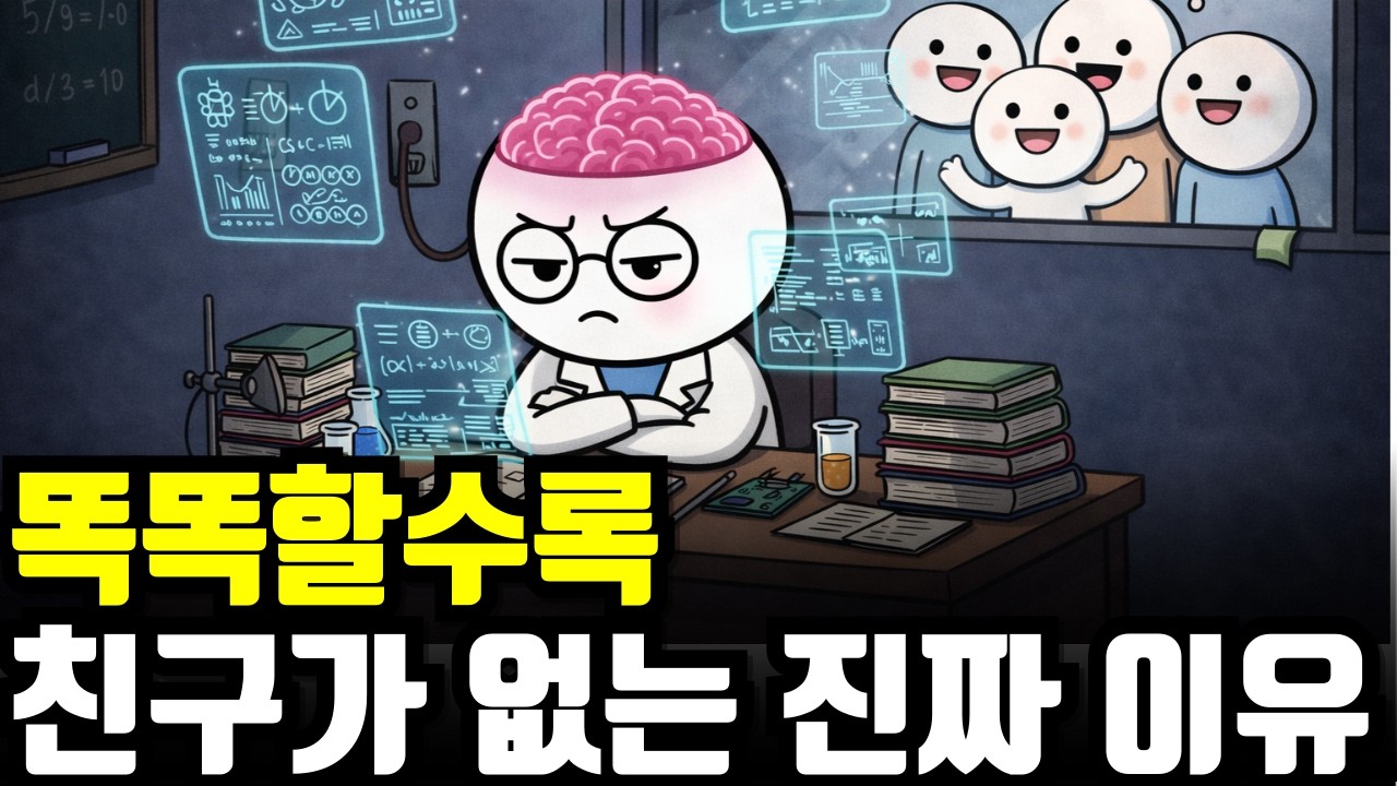 지능높은 사람들이 친구가 없는 이유. 당신의 사회성이 문제가 아니라 지능이 높아서일 수 있습니다