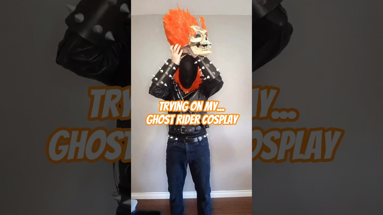 Trying On My Updated Ghost Rider Cosplay! 🔥🔥