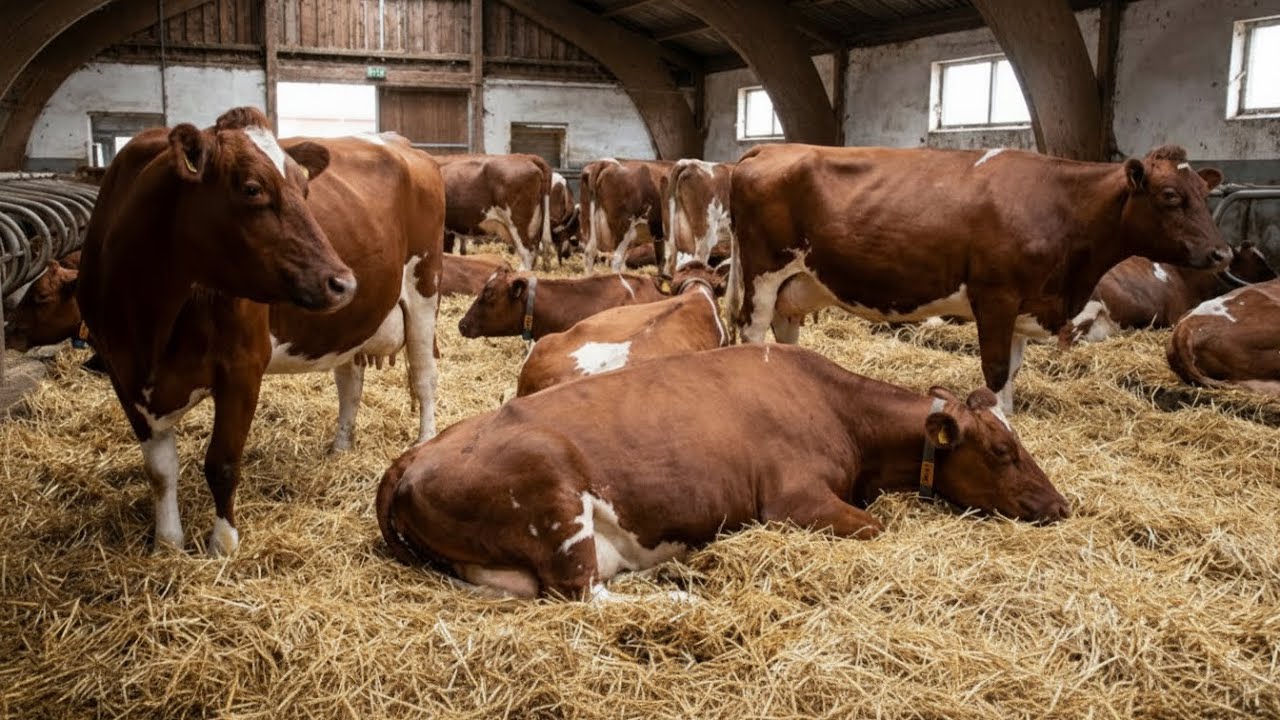 الأبقار النرويجية الحمراء: إنتاج حليب عالي وجودة مذهلة