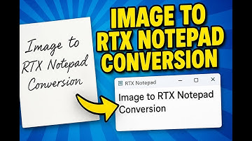Convert Data Entry Image into RTX notepad Demo Video Contact 9312953606 Image to .rtx Conversion