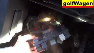 VW Golf 5 CECM replacement / body control module removal 09-cent.elect.