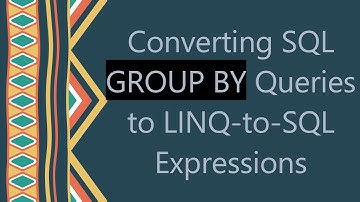 Converting SQL GROUP BY Queries to LINQ-to-SQL Expressions