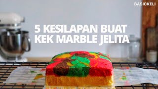 5 KESILAPAN BUAT KEK MARBLE JELITA: Tips Mudah untuk Kek Gebu, Lembut dan Cantik | BASICKELI screenshot 2