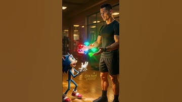 Sonic, Knuckles & Shadow tried to impress the girls until Ronaldo showed up 🏈🔥 #shorts #sonic #cr7