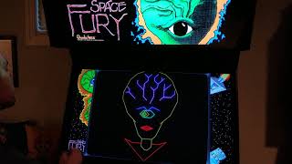 Space Fury Arcade Cabinet MAME Gameplay w/ Hypermarquee