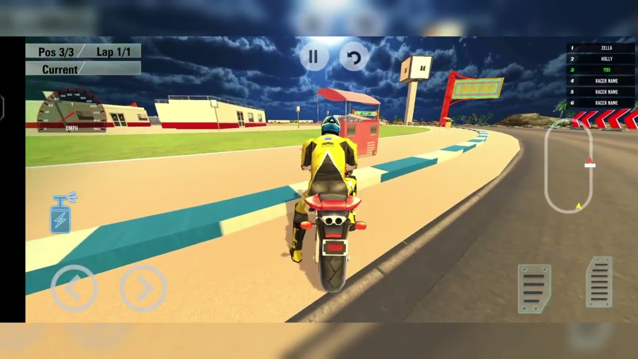 Bike Racing Game Career Mode Beach Level 1