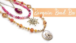Bargain Bead Box June 2023 Unboxing and DIY Easy Layering Necklace Tutorial! ☀️💗