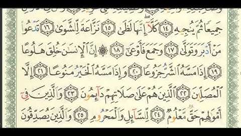 سورة المعارج ص 569 الشيخ / فهد العمار