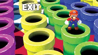 100 Mystery Pipes but Only One Lets MARIO Escape