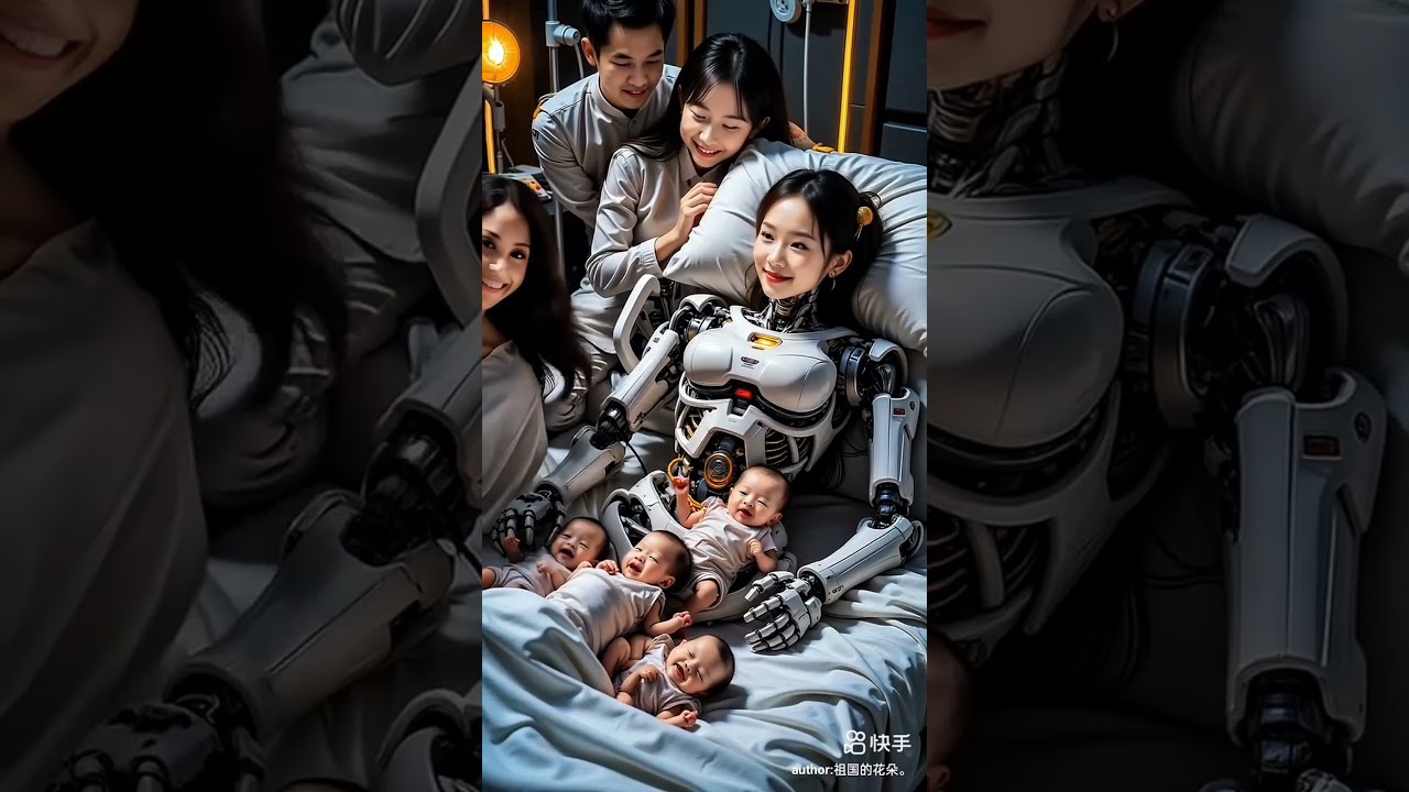 beautiful story.Robot Girl Gives Birth to 20 Robot Babies!”#RobotMom #ShortStory #YouTubeShorts#ai