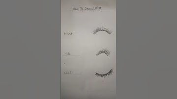 Eye lashes drawing ll Easy idea eye lashes drawing #drawing #art #eyelashes #shorts