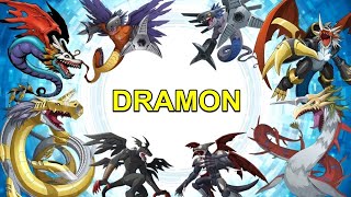 DIGIMON - ALL DRAMON SPECIES (Toda la Especie Dramon) ALL DRAGON - ALL DRAMON SHINKA