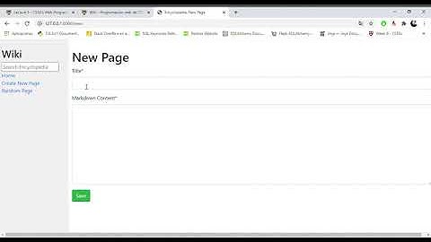 CS50 Web 2020 Project1  Wiki