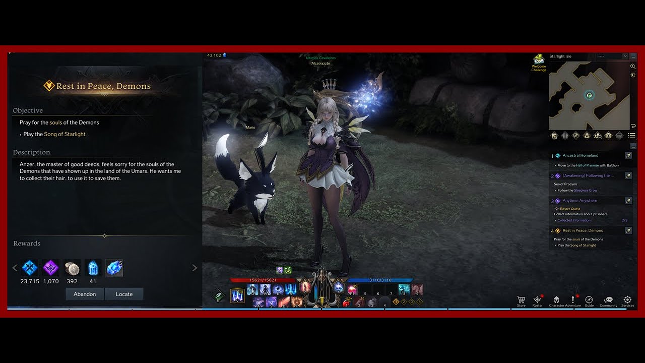 Lost Ark Quest Rest in Peace Demons Sing Of Starlight