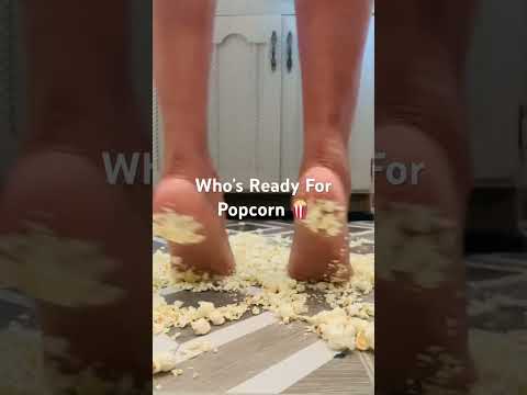 Who’s Ready For Popcorn #asmr #feet #goddess #nylon #pedicure