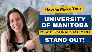 University of Manitoba MSW Personal Statement Tips (With Examples)