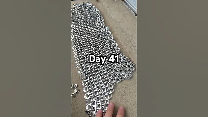 Day 41 of adding pop tabs until I have a full chain mail armor suit
