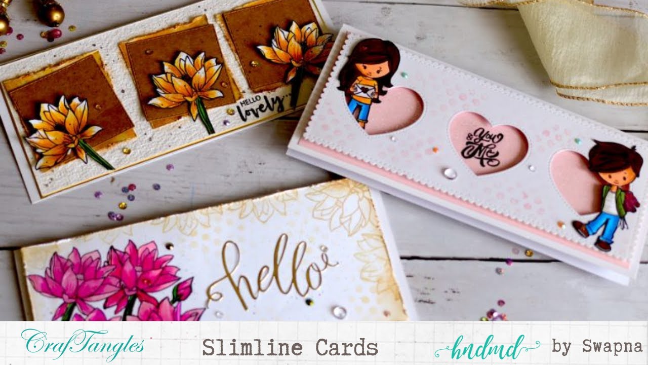 Slimline Cards Tutorial YouTube
