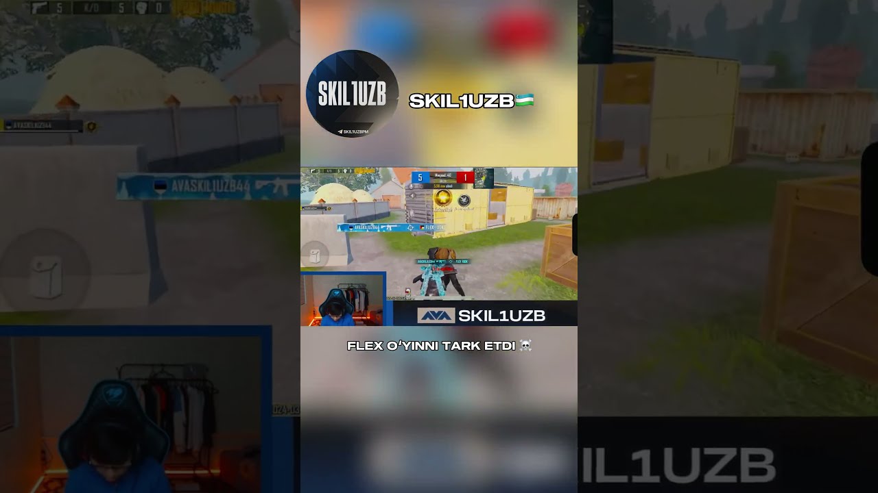 SKIL1UZB HEADSHOOTER VS FLEX BOSHQA PUBG OYNOMIDI BU KILLDAN KEGIN Tdm