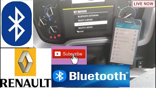 How to connect bluetooth on Renault T Truck pairing
