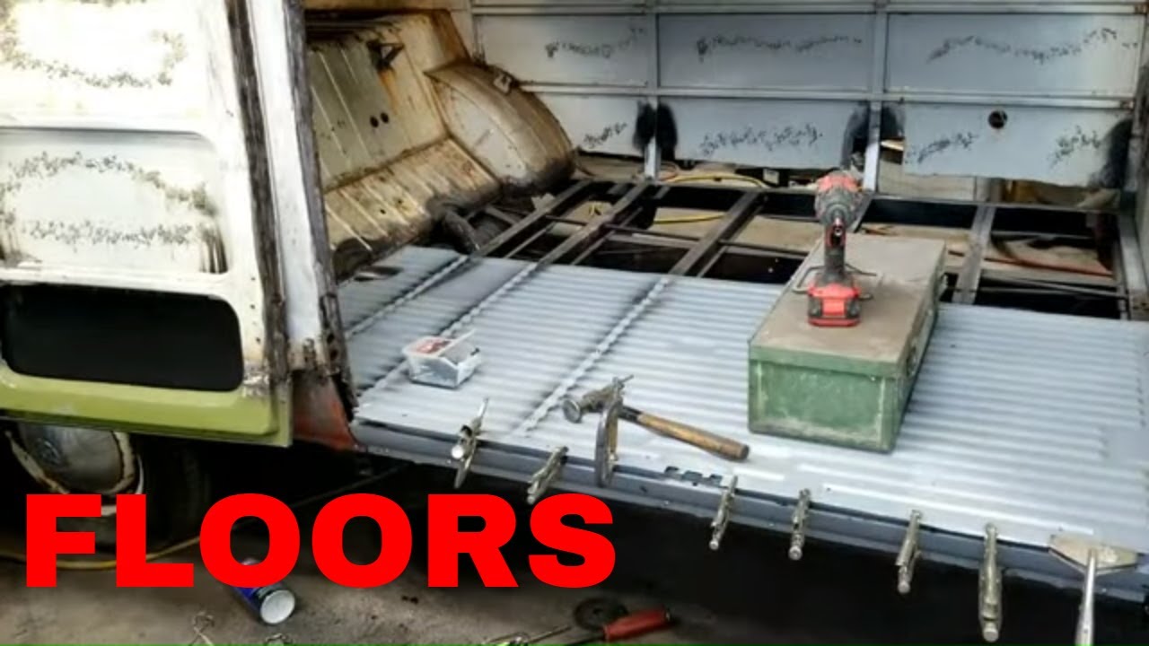67 Rusty Vw Bus Installing The Cargo Floors Youtube