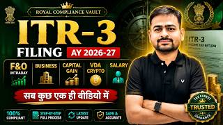 ITR 3 Filing Online 2026-27 | ITR3 e Filing 2026-27 | How to File ITR 3 for Share Market Salaried screenshot 5