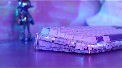 Take a close look at Mojo84 Vaporwave mechanical keyboard