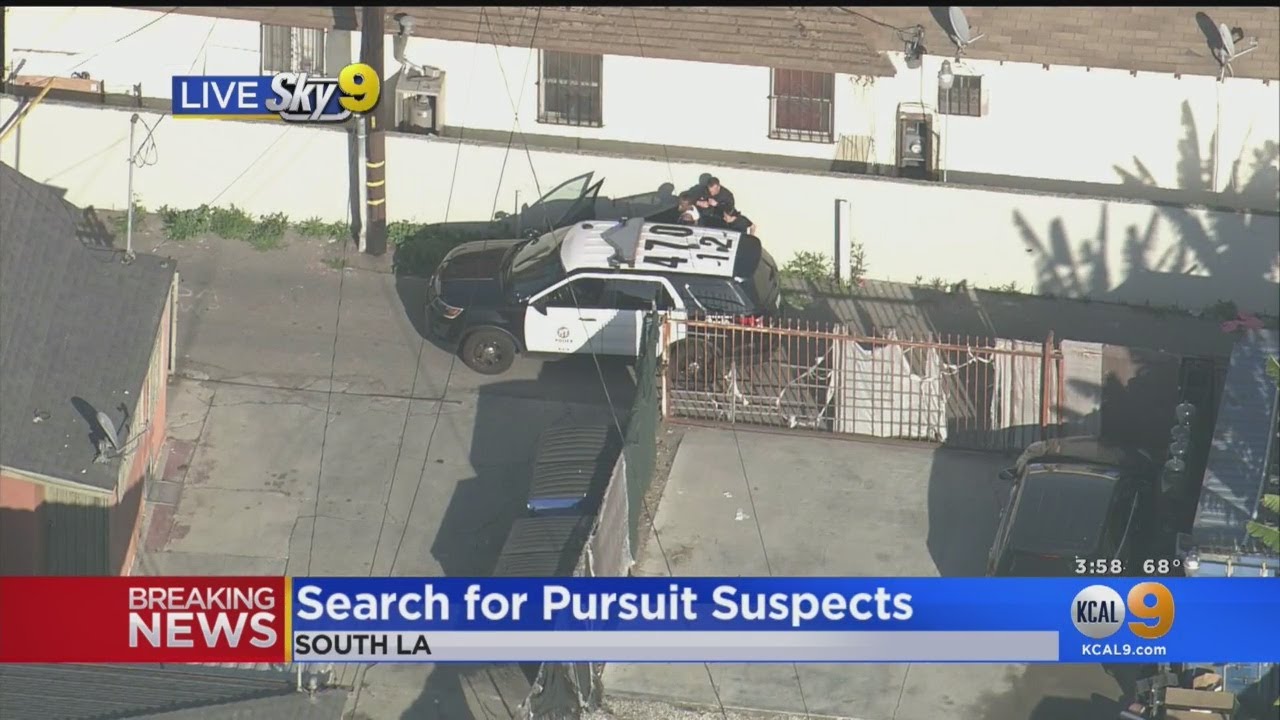 Police Searching For Burglary Suspects After Pursuit Ends In South LA ...
