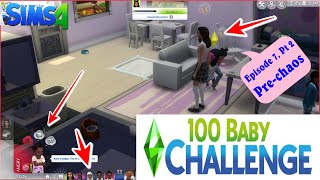 100 baby challenge EP 7 pt 2 | Pre- chaos | The Sims 4