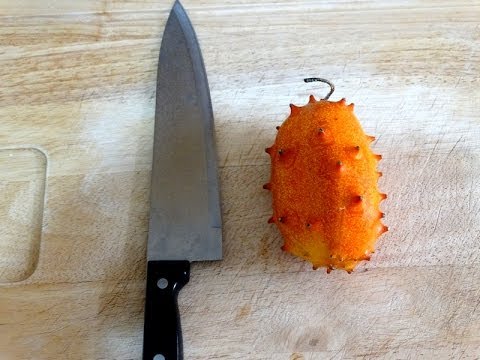 Como comer uma fruta Melano aka Kiwano!