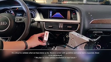 Audi A4 A5 Q5 Rear View Camera DIY installation Part 1