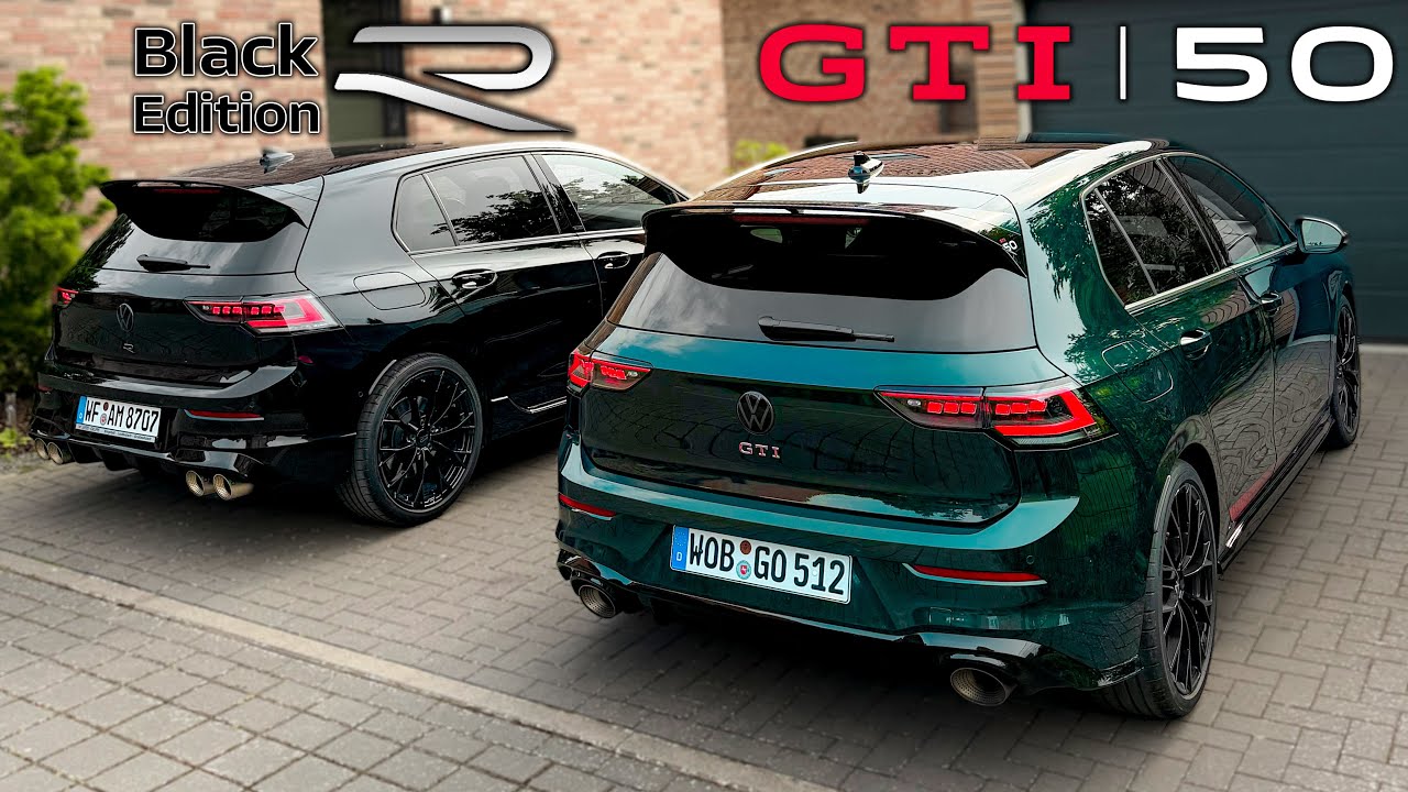 GTI Edition 50 vs. Golf R 8.5 BLACK | full acceleration & SOUND comparison🏁| by Automann in 4K