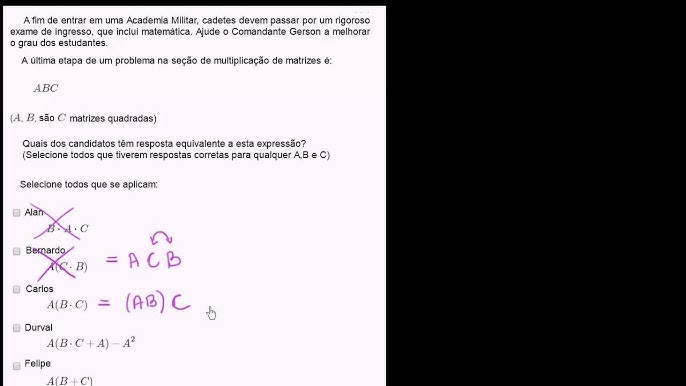 Onde está o reconhecimento do ele na matriz de identidade