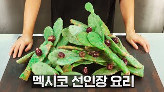 멕시코 명물 선인장 요리