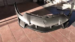 Carbon fiber front bumper for Lamborghini Aventador SV