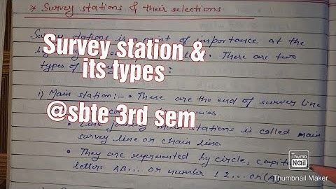 Unit-2: Chain & cross staff survey