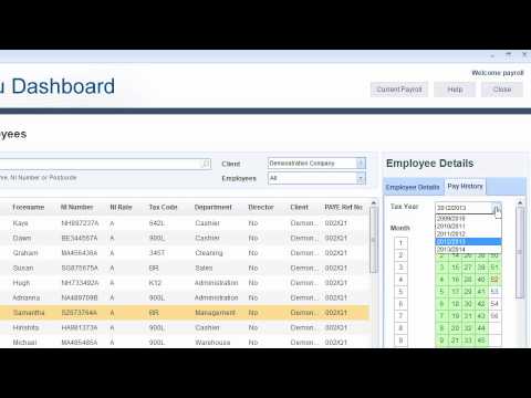 IRIS Bureau Payroll Demonstration