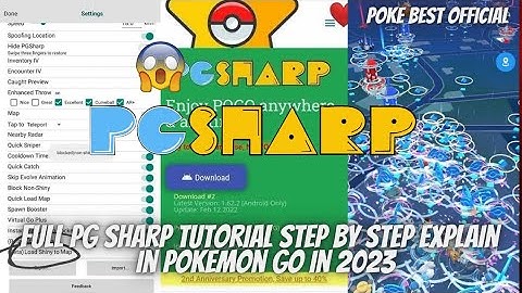PG Sharp Full Tutorial Step By Step Explain In Pokemon Go | Auto walk |Teleport | spoofing | No Ban
