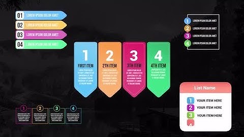 Infographic Lists V2 DaVinci Resolve Templates