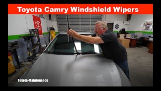 How to replace windshield wipers Toyota Camry