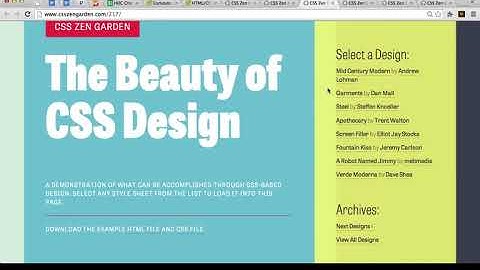 CSS Zen Garden (видео 13) | HTML/CSS.Начальный курс | Программирование