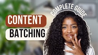 1 month of content in 1 hour | Updated guide to content batching & planning + free content calendar!