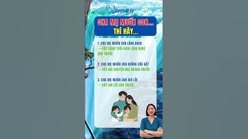 Cha mẹ muốn con, thì hãy #duocsily #dsly #chamsocsuckhoe