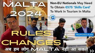 Malta Work Permit 2024  Big Update  Malta आने से पहले ये वीडियो ज़रूर देख लेना  New Rules Changes