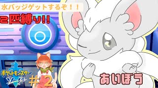 ポケモンソード！！ちらちら２匹縛り！今回は水バッジ！【＃２】