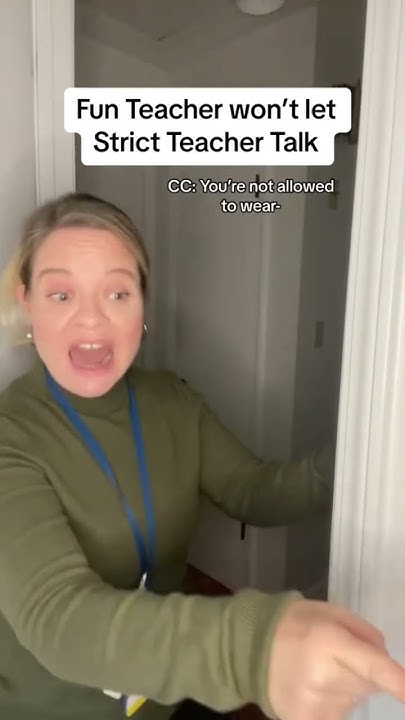 Fun Teacher Won’t Let Strict Teacher Talk - YouTube