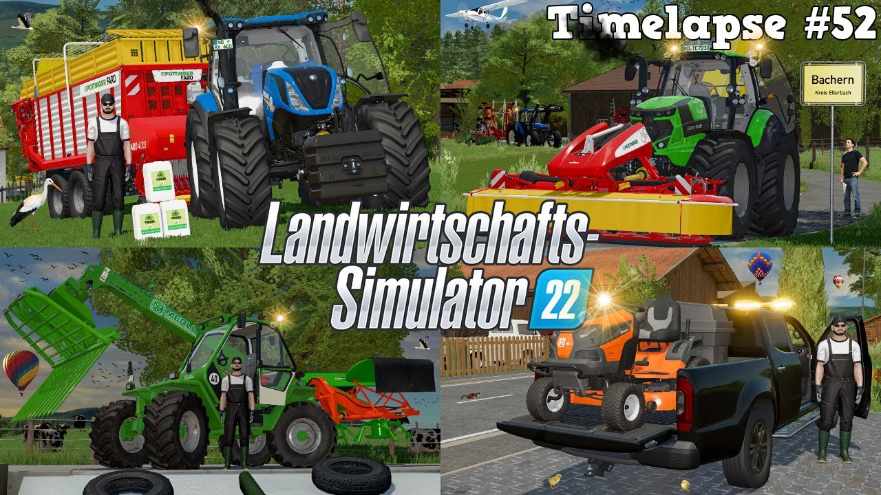 Erster GRASSCHNITT im NEUEN ELLERBACH mit @TheCamPeRYT! 🌿🚜💨 | [LS22] - Timelapse #52