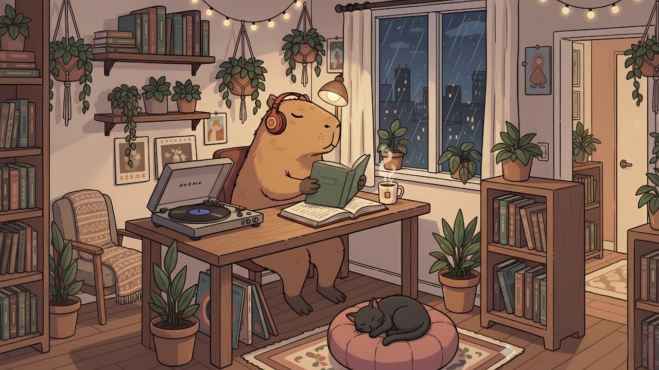 1 hour of lofi hip hop radio 🐾 beats to relax/study